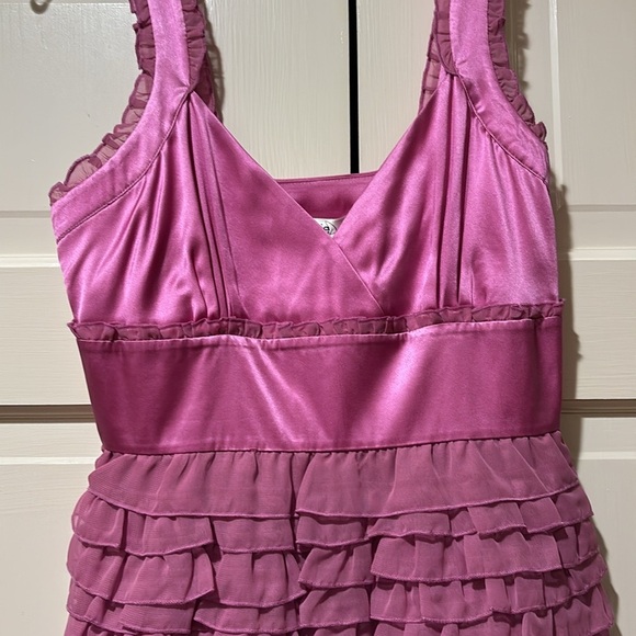 Never worn; Kensie raspberry ruffle cocktail dress - Picture 7 of 7